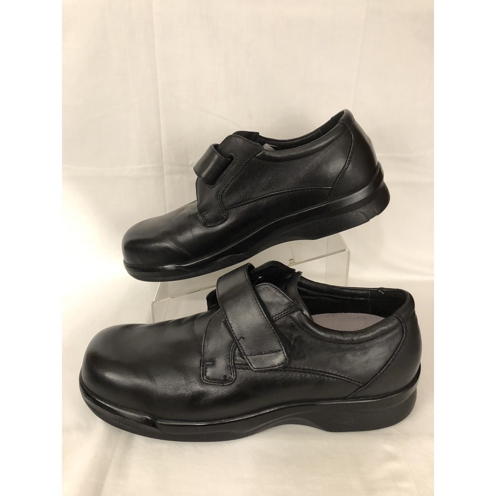 Apex B300OM 14 M Genuine Leather Upper Men's Shoes Orthopedic Single Strap Black